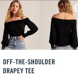 Off-The-Shoulder Drapey Tee